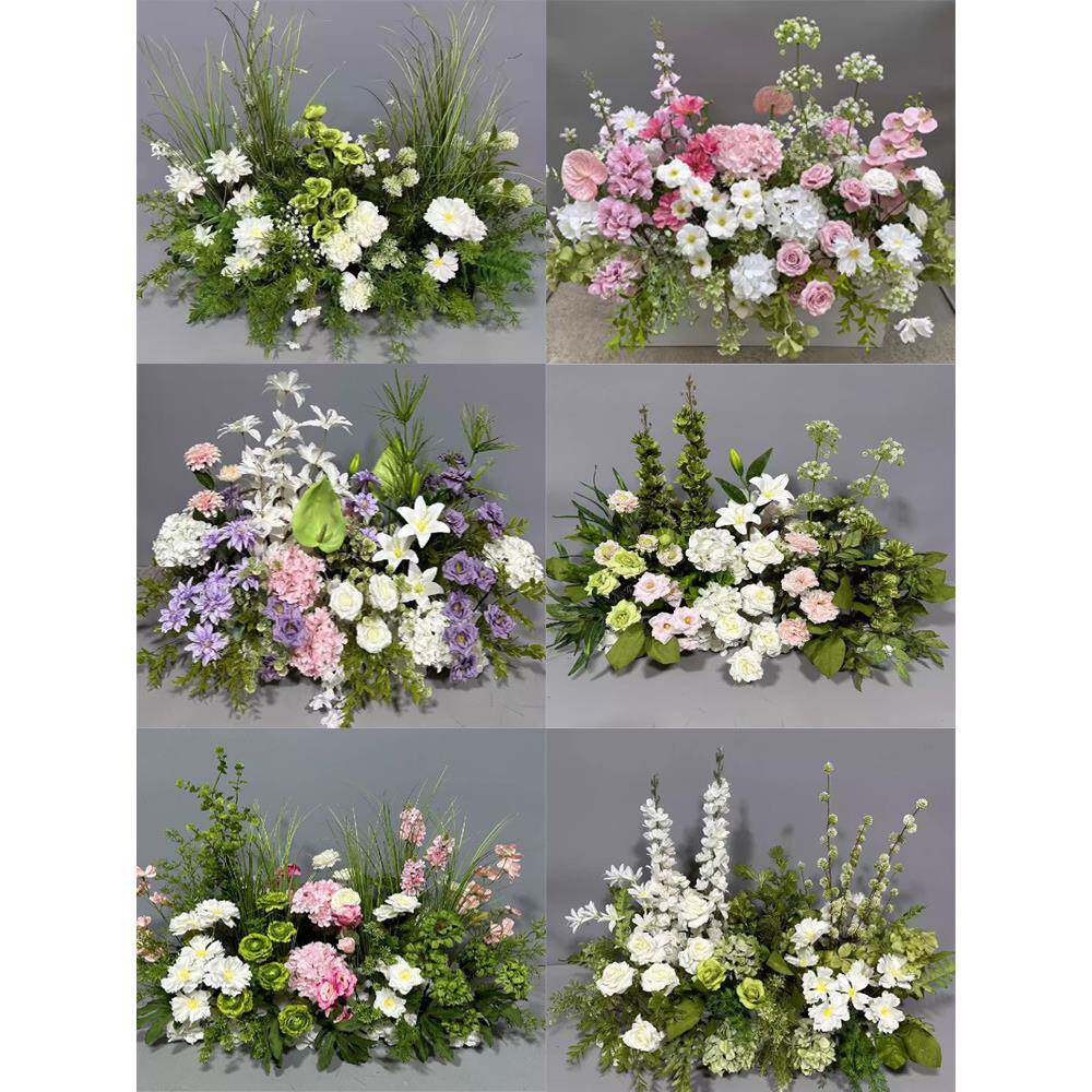 仿真引花森系地景排花千代兰婚庆背布T台71108004路花订婚花置艺