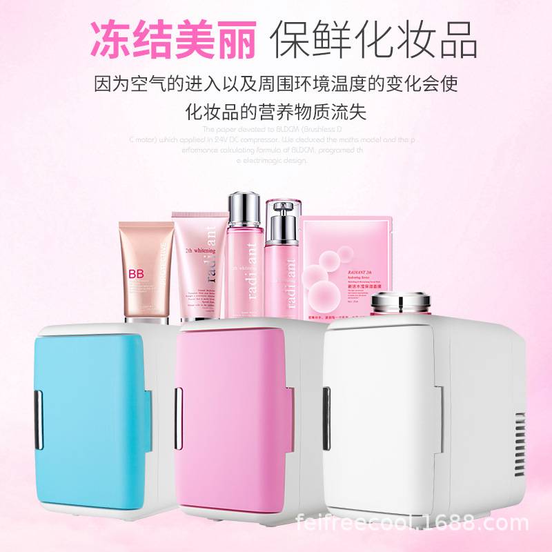 福瑞客4升车载冰箱迷你小冰箱4L车家两用小型冰箱宿舍家用冷藏箱