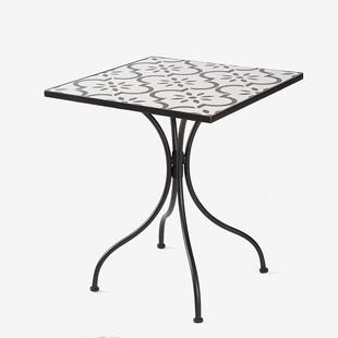 马HSF赛克广室场露台酒吧金属腿户外桌内桌花园和泳边池边的小酒