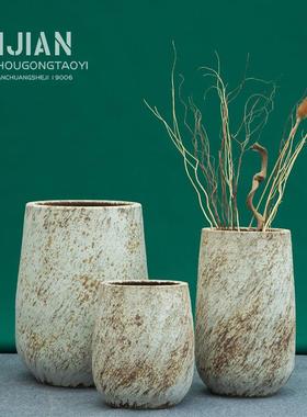 粗陶艺花盆号古户外复绿植种树盆客厅阳台庭院CXB落地陶花瓷摆件