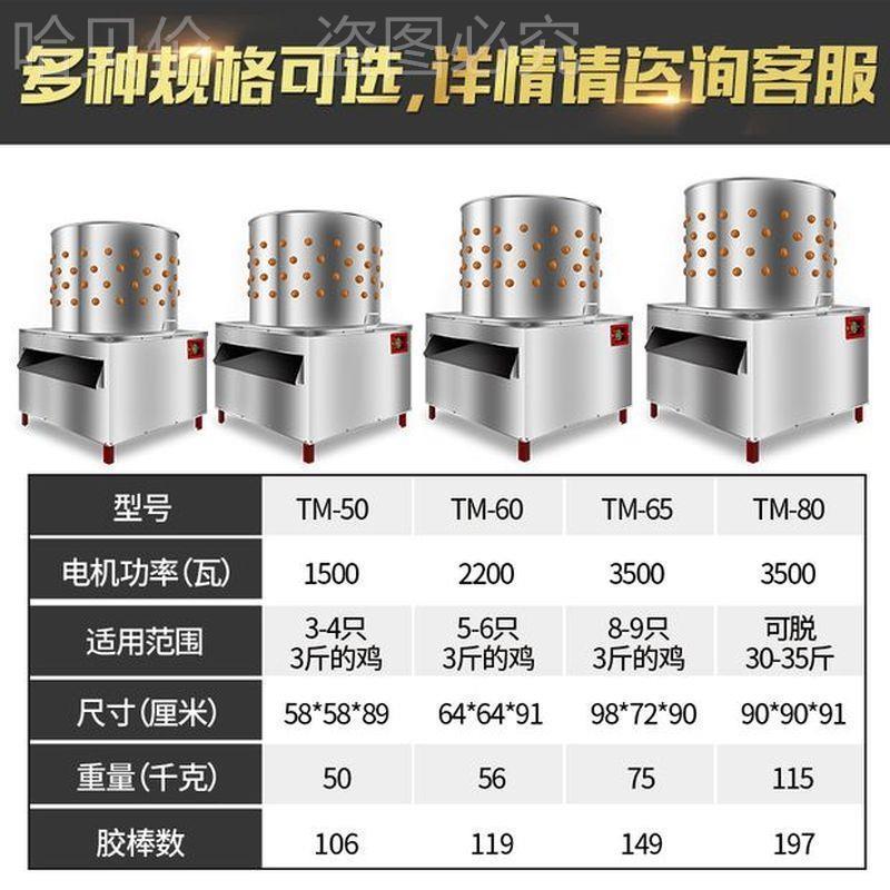 杀褪毛毛型去小毛机机全鸡鸭自106动机拔商禽用家脱毛机鹅不锈钢