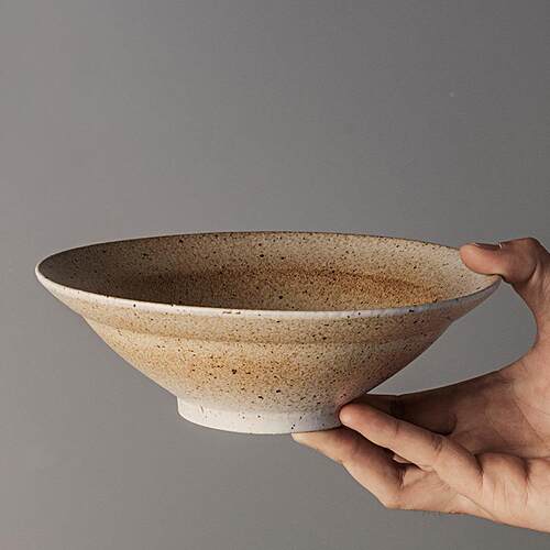 日家用粗陶笠碗号拉面饭碗陶瓷斗设F76JM977计式生活大餐具小脚大