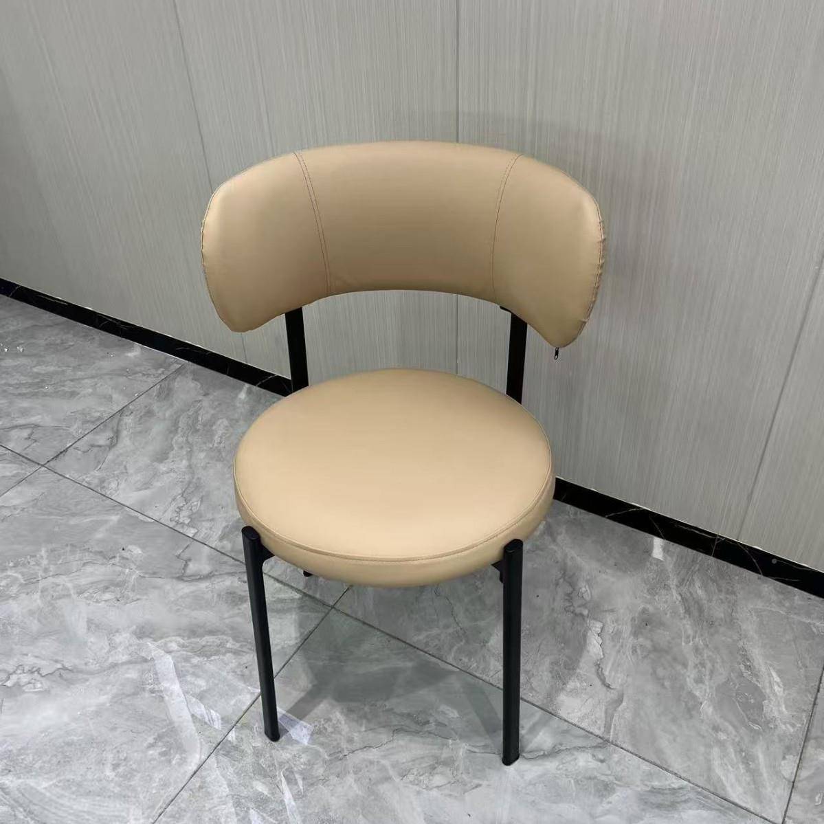意式餐极简旋转餐椅家用厅靠背RRB椅轻闲奢高端酒弹簧椅子店休洽