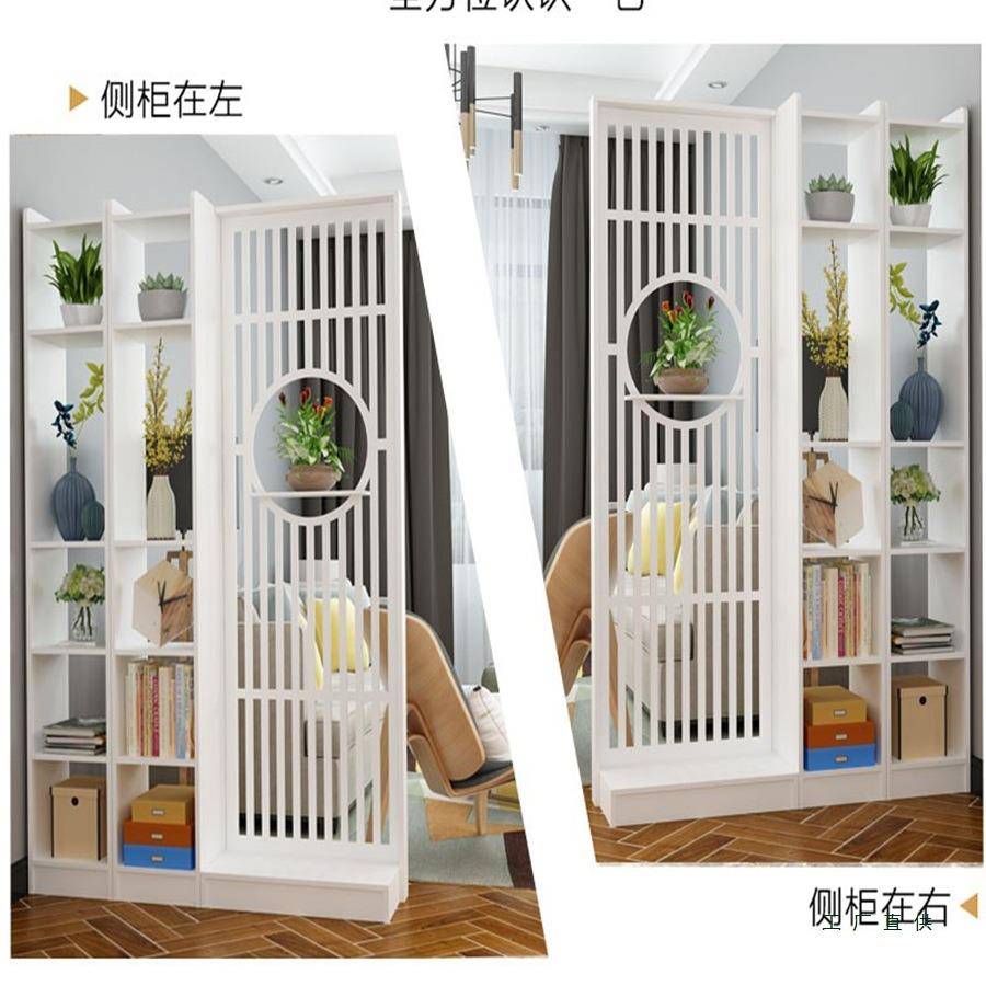 新中式TGF屏风隔公置物架客厅装断门饰墙简约现代办室进口入户玄