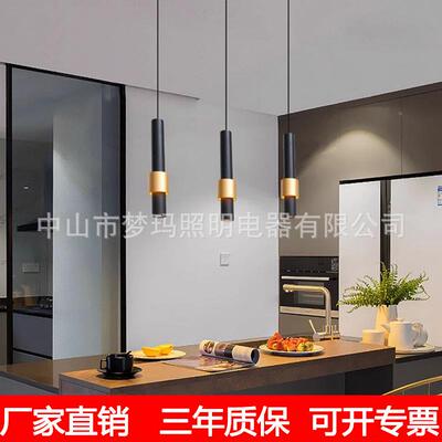 卧室床头led长条小吊灯灯BEI筒灯明装楼梯口吧台餐厅商铺装饰灯现