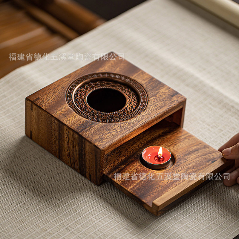 日式蜡烛加热防潮耐热玻璃茶炉