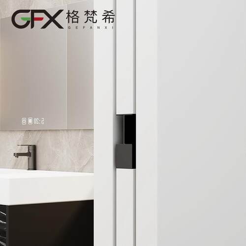 德系重工风口袋设移嵌门五金拉手入式UVU防撞铝合金隐形业把手计