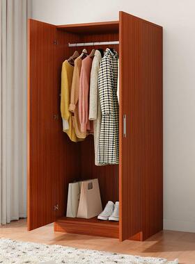 衣家用租卧室简橱约双层挂CQL衣柜出柜房用便宜储物木柜组装大衣