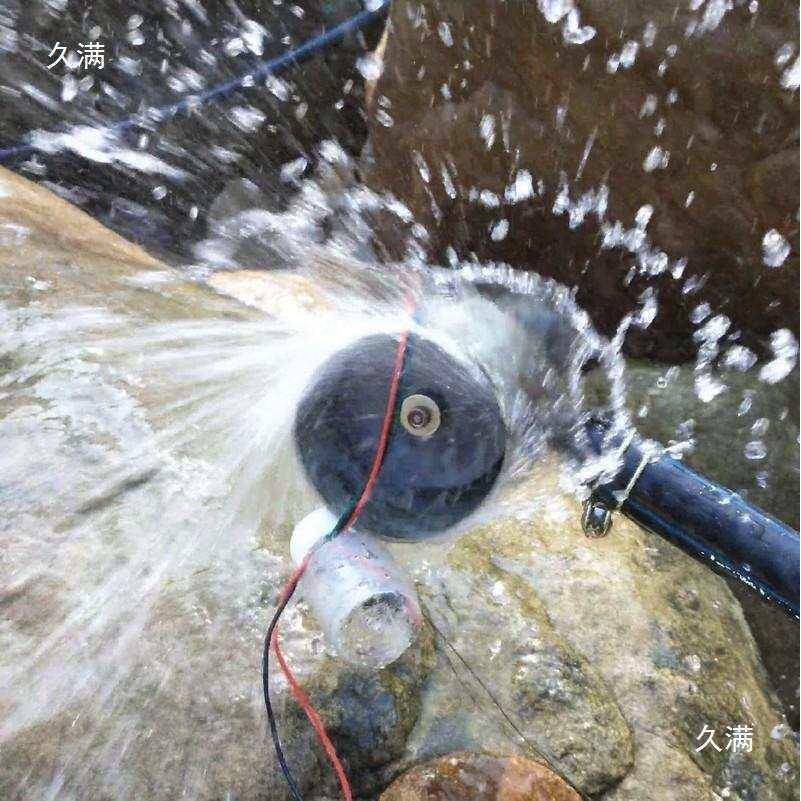野外力轮涡水利发电机水率用小型便携式220v大功户外试蓝色色50验
