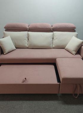 沙发床用可折叠沙发妃贵客厅多功能小户型家两用双人合组布94902