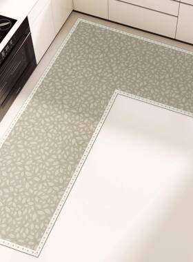 厨房专地垫防油防滑GP202511整块藻泥L形水用垫可擦免洗耐脏美硅