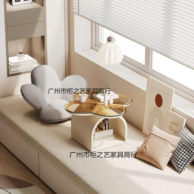 奶ZPR油桌风三飘窗小茶榻榻米茶几桌网红卧室阳台小矮桌子炕炕几