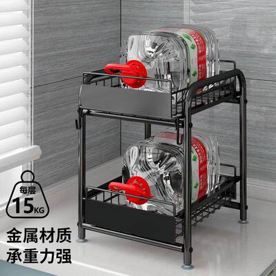 亚跨境马逊厨房置物架卫生间可抽储物架房间桌省面收Z2107拉纳架