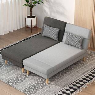 单SIX人沙发可躺可睡沙发床一妃体两折用可可坐叠贵椅客厅阳台卧