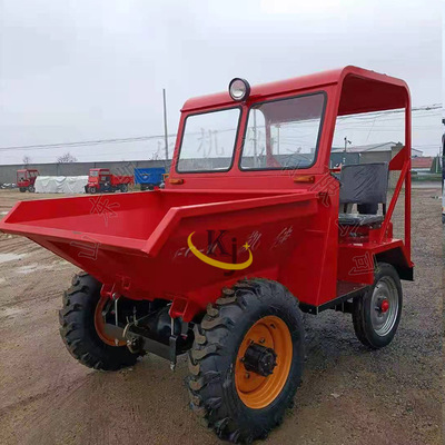 柴油四轮前卸工程翻斗车