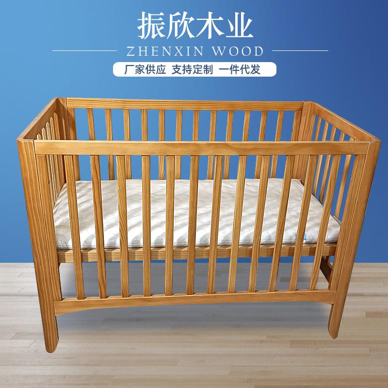 顺丰包邮护栏床婴儿床儿童拼接可装配接件松木加宝宝床可伸GLY缩
