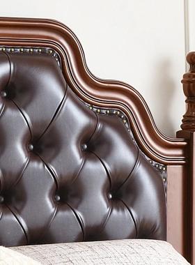 美式轻奢实木床GSZ约现代.双81m主卧高端大气人软包床简高箱储物