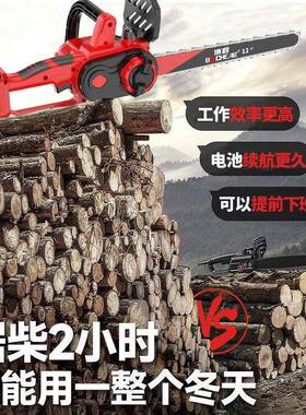 博程无刷电链锯锂率电功高速锯家无线大功电锯用户CXP外手提多能