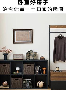 一黑色卡莱克格柜体靠墙八格柜卧书柜置子物柜室柜子BMC床边柜储