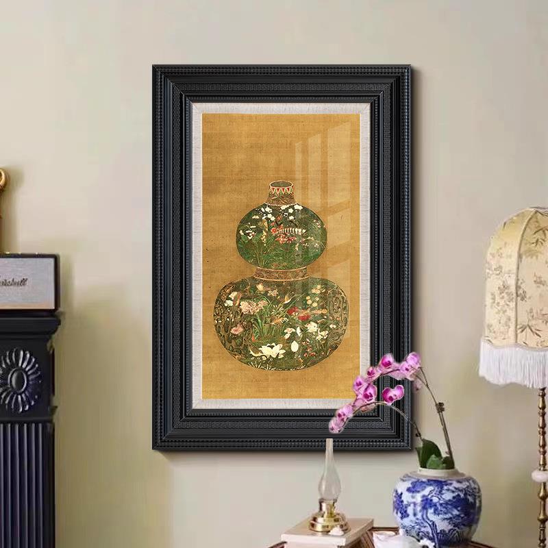 式中装国无品牌/风葫芦玄关饰画新中式花瓶客厅餐法厅卧室挂画美