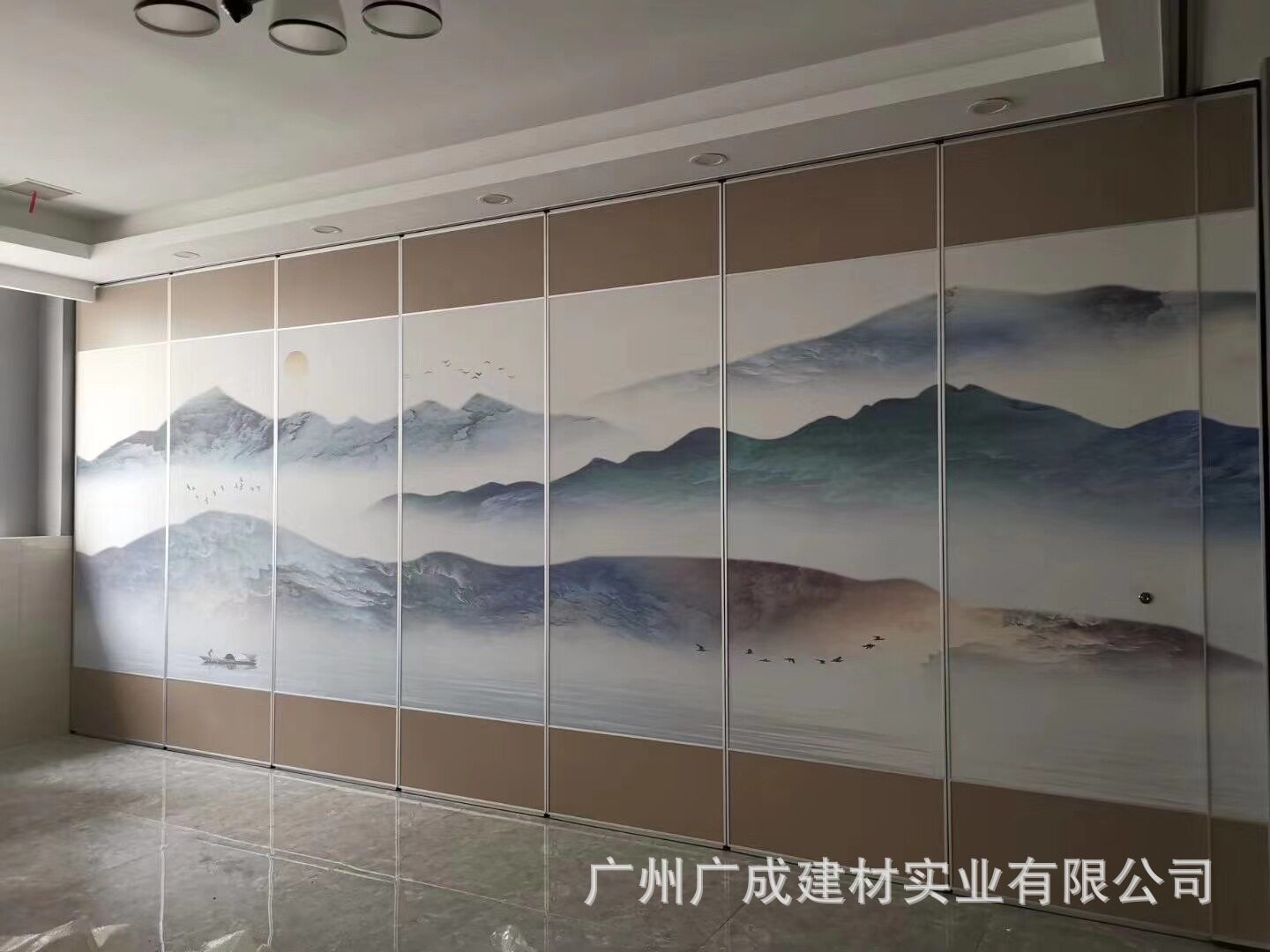 活动隔断宴会厅移动隔墙折叠隔音展览厅画廊会议室酒店移动分隔板
