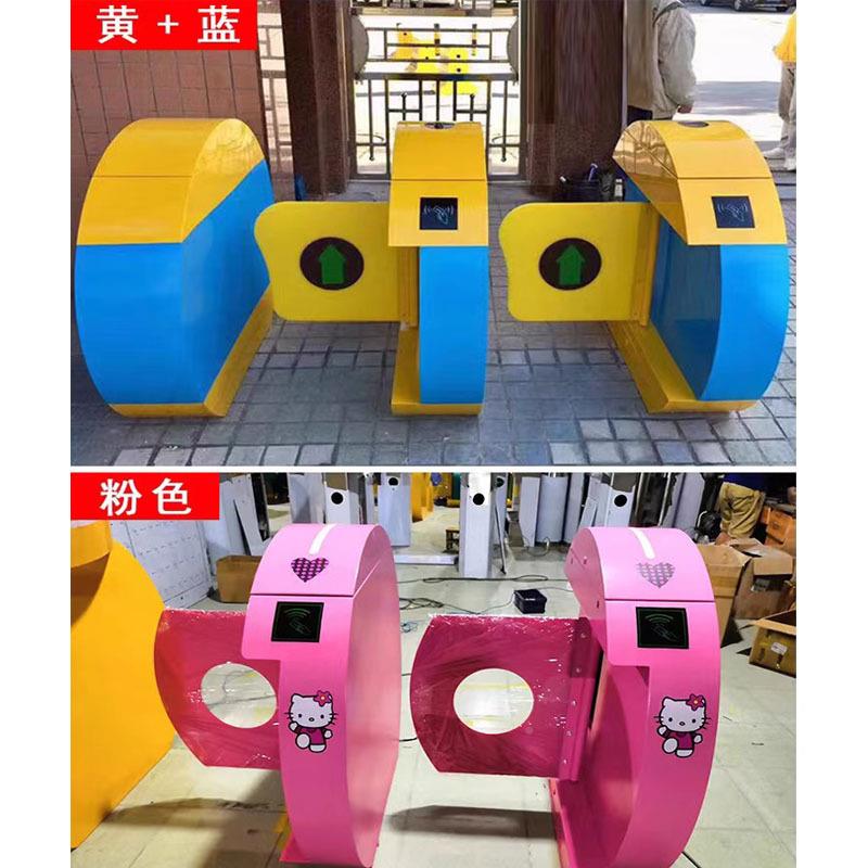 幼儿园/校学脸识别摆闸进出信息实时推897送家人长禁防尾随门系统