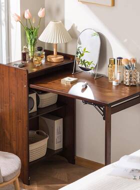 折叠书桌书一体小户型卧办室柜电脑桌家用学生儿童ZWK学习书桌房