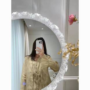 颜572值网红化妆镜亚克力带梳妆镜三高色变光异形镜梳妆台灯发镜