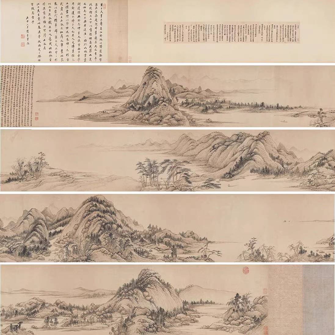 新中古典长条腰线宋布式美学中古式风芯图库墙壁画墙纸828壁画纸