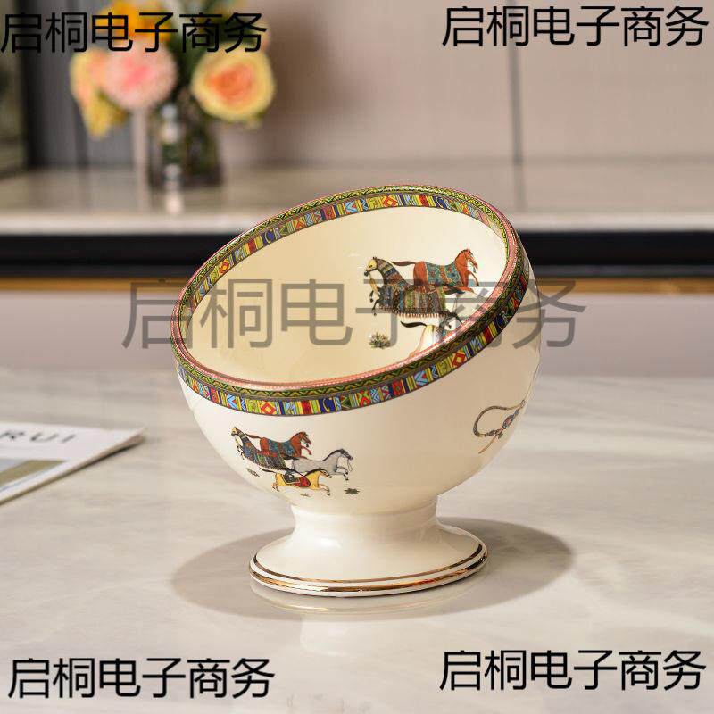 纳桌面小号垃圾桶TV家K用卧室网红迷你可爱桌PDD10201上高脚风陶