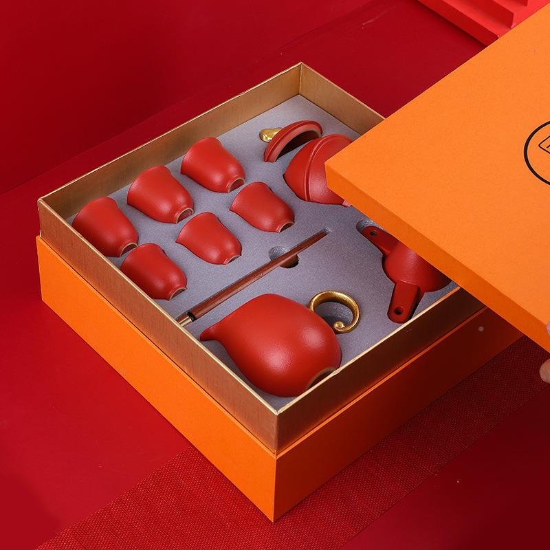 牛转乾具坤创务意全自动懒人自动茶盘套XUY-1588装商年送礼红过经
