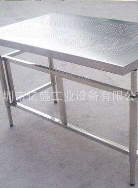 241015-3供注塑台流水线检验工作台不锈钢重型工维修单面钳铁方通