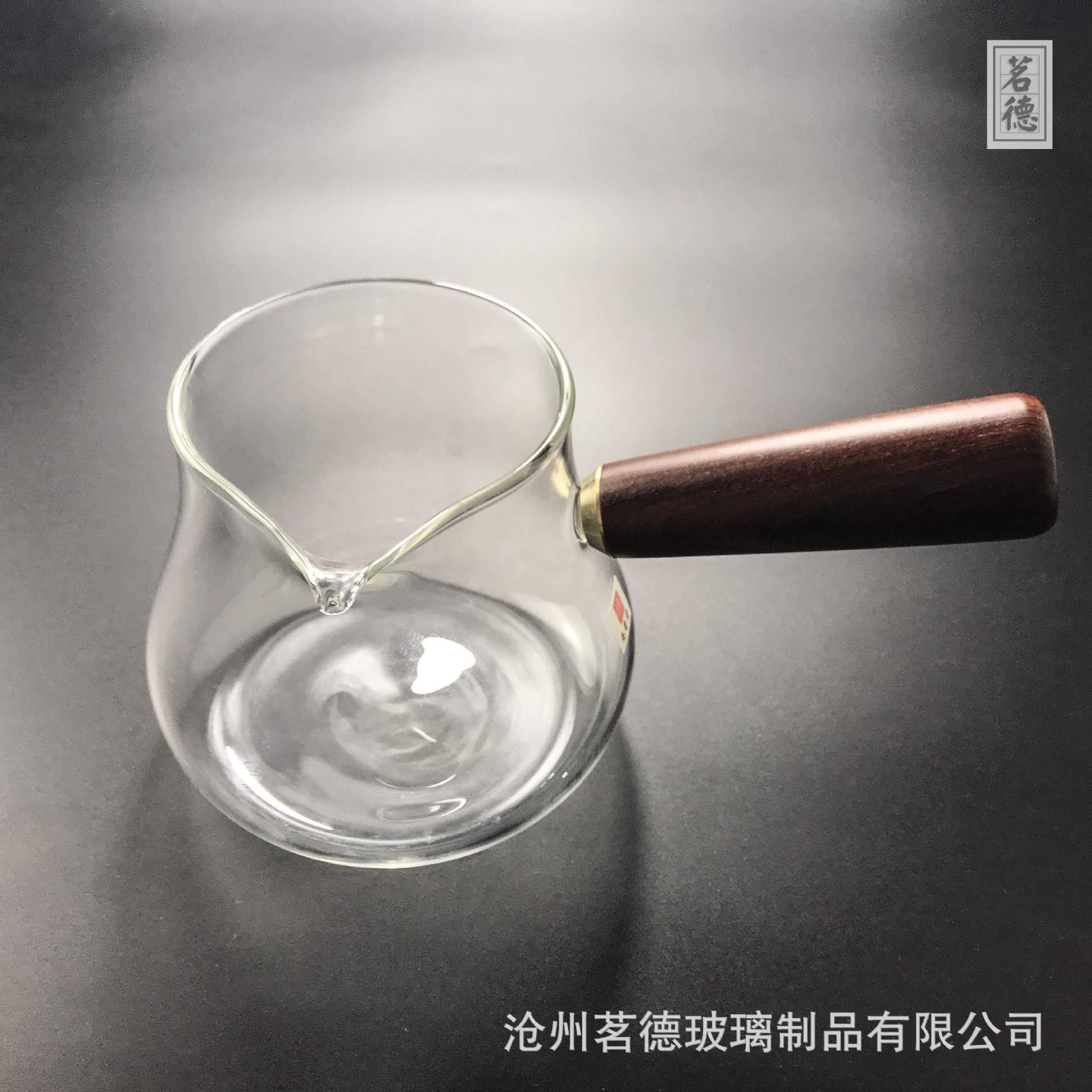 玻璃提梁鹰茶壶玻璃器茶壶嘴设3004计带过滤玻璃泡茶煮茶茶水分离