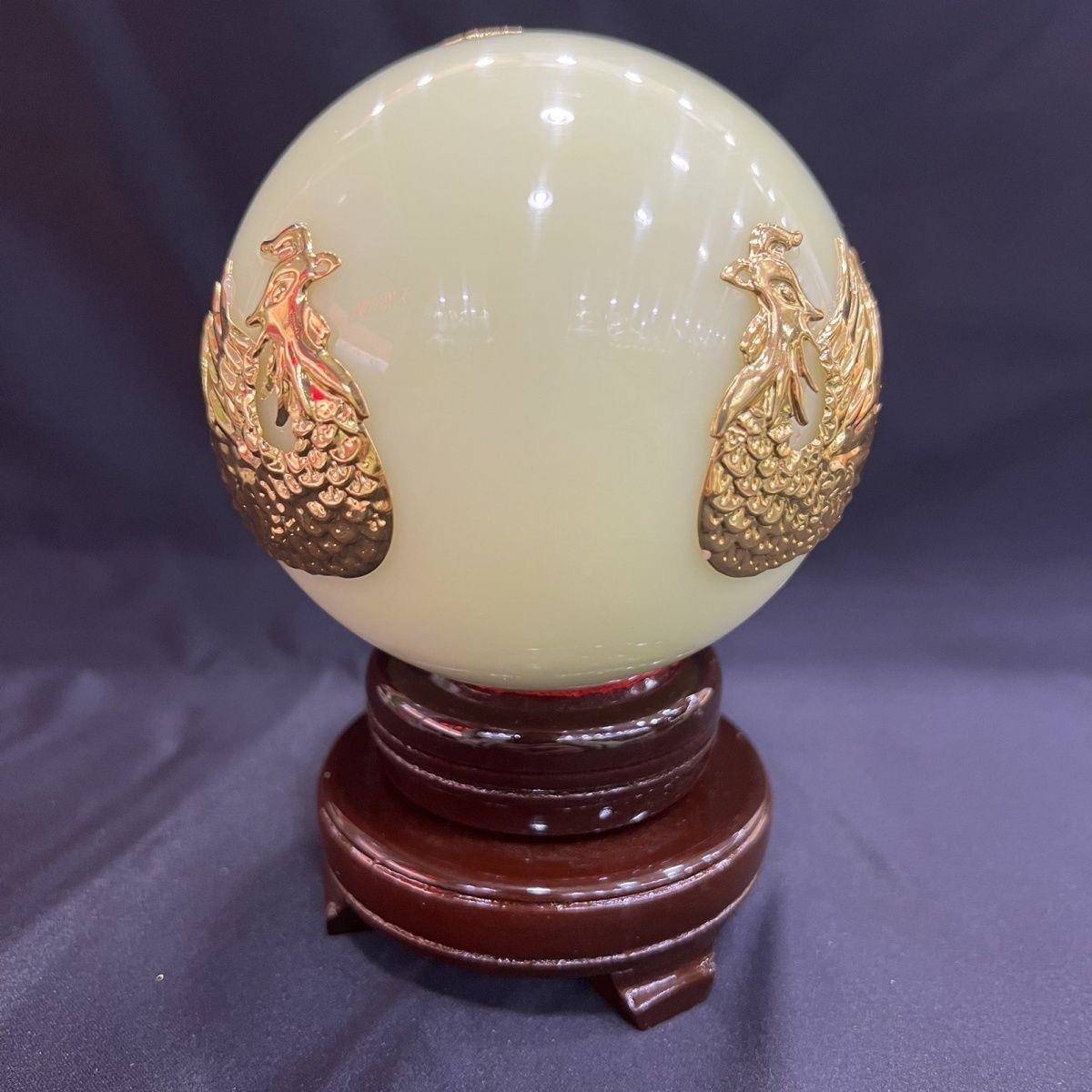 夜光夜明珠镶凤夜光石摆件柜客厅视XYJ摆柜床头电玄关摆件桌装饰