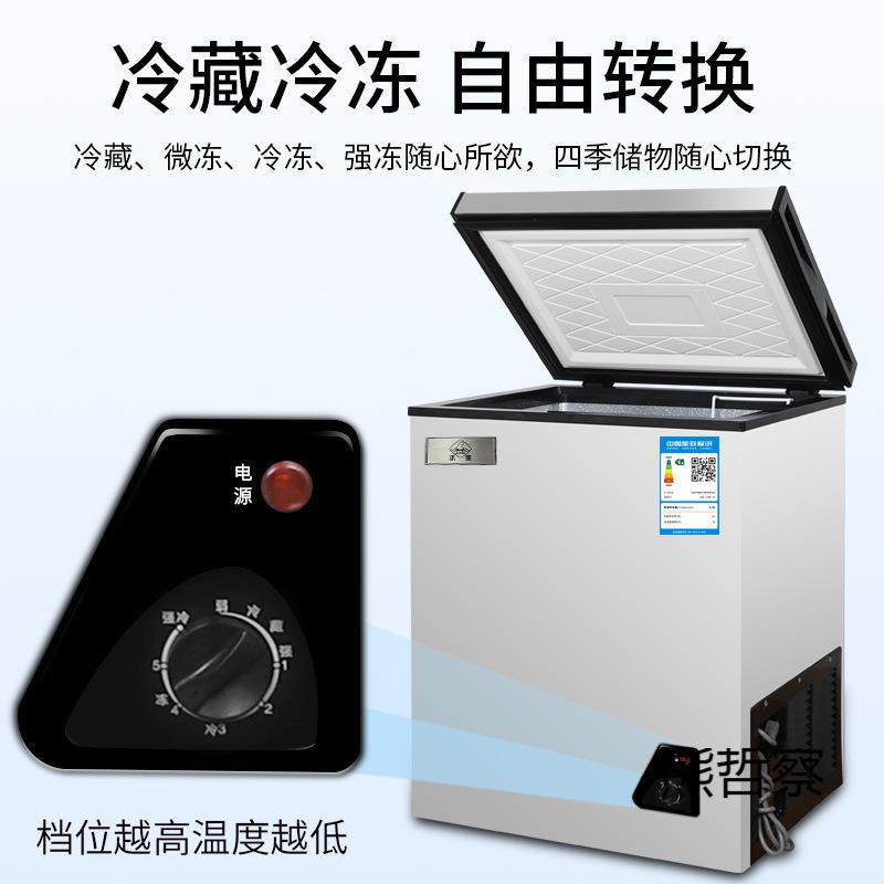 无176霜冻货小冰柜型家用全冷冻小柜藏两用柜迷你商用冷冻一冷级