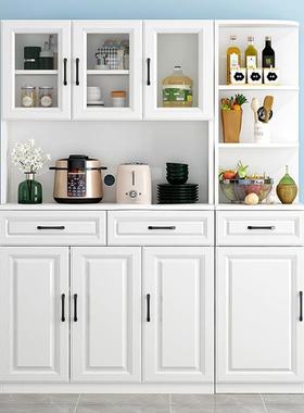 餐边柜现代简茶约TWQ一体靠墙高低柜柜子简易水客置物柜厨房储物
