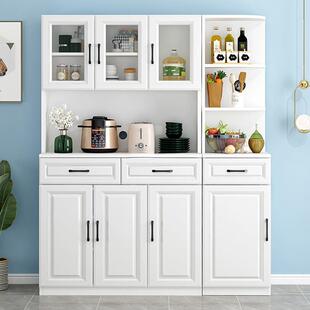 餐边柜现代简茶约TWQ一体靠墙高低柜柜子简易水客置物柜厨房储物