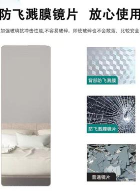 滑子旋转换衣对开穿衣镜柜镜内内置家JHA推拉镜用衣柜动镜子内装