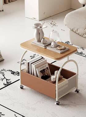 实木可动小沙边几茶几小户型客移厅家用边F979M856桌卧发室床头带