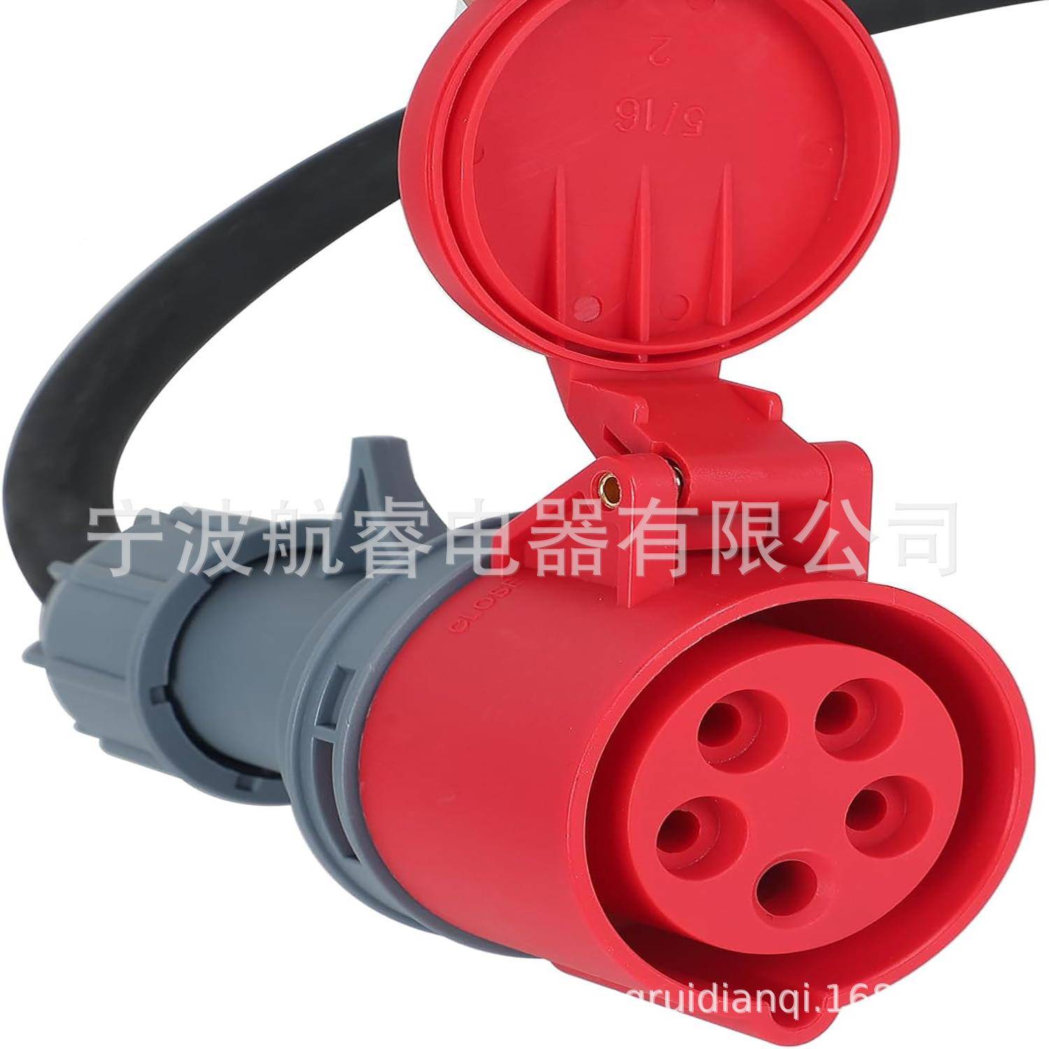 16A荷兰插头转E线E16A连FBAC接房车器充电转接400V/415V