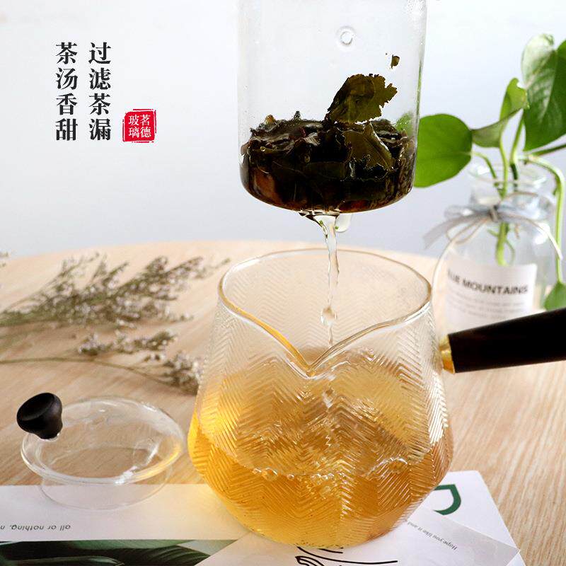 高硅玻璃20201119蒸茶壶侧茶木把泡茶壶家用煮分茶器过滤功夫绿红