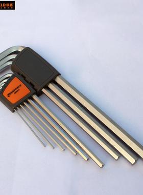 S050008角9件套公制.加长六边形平头内六扳38315-10mm棱高手硬度