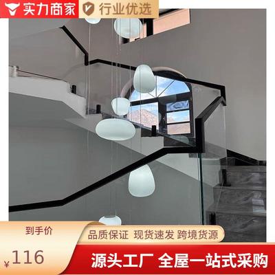意大利别墅高挑lo公f中t复式餐厅吧台寓空挑高客厅楼梯87404吊灯