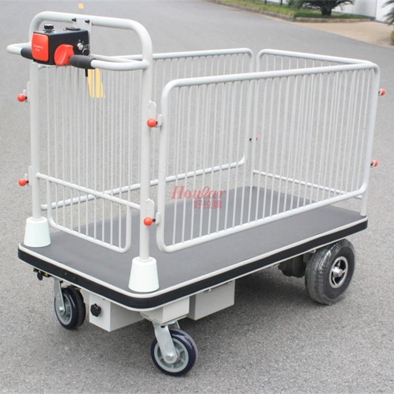 HG105带护栏L电动平板车/POW-IERCARTWTHSHEF电HG-105动平台手推