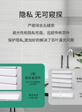 LLB01型免打卷孔叶生帘厨房卫间厕所遮光帘隔百热加密铝百叶窗升