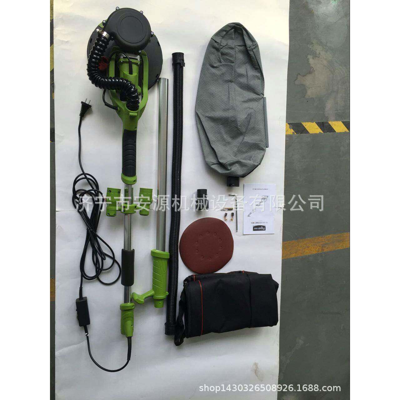 双灯伸长无尘FYF子打磨机杆墙缩壁腻抛光机墙面吸尘打磨工具