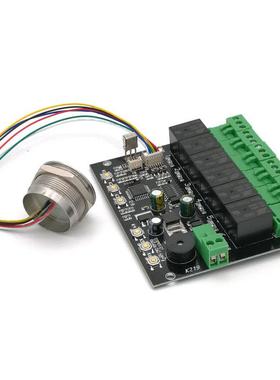 K219-A电可编控制器指纹开关DJK控制板6路器继输出智能程定时多路