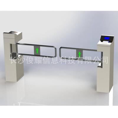 SXT指识别门刷卡自动转闸摆闸HHS纹智能电动广告门栅禁栏全门厂家