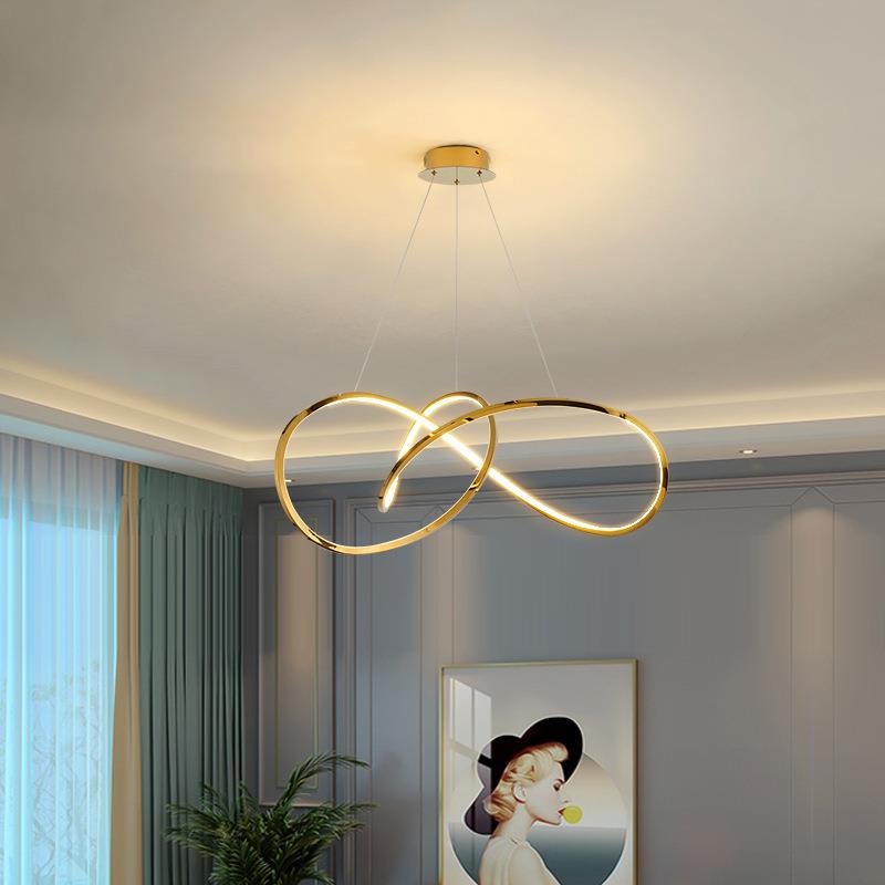 吊灯现代极简约大气客厅灯简轻奢le中d4卧室609餐厅山灯具08L