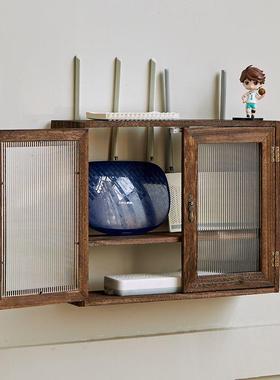 箱箱路由器收纳盒壁DD101982置物架实木客厅电线弱箱挂多媒体信集